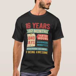 Turning 16 Years Old 16Th Birthday Decorations Bda T-Shirt