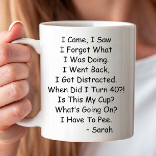 Turning 40 Year Old funny Wife Birthday coffee Mug