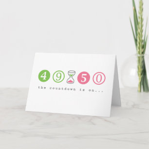 Turning 50 Years Old Card