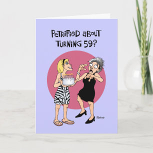Turning 59 Again Birthday Greeting Card