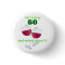 Turning 60 with wine glasses button
