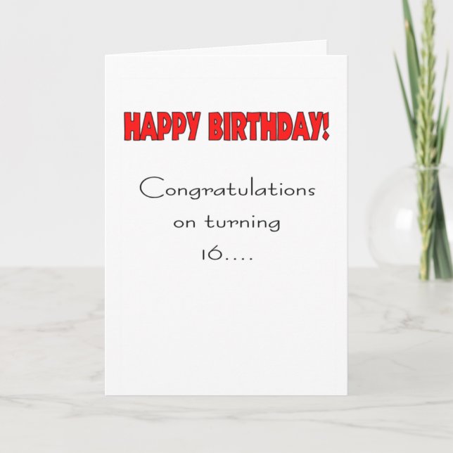 turning 61 birthday greeting card (Front)