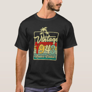 Turning 79 Birthday Decorations Men 79Th Bday 1943 T-Shirt