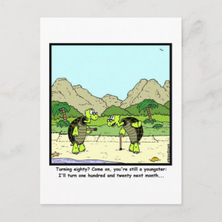 Turning 80 postcard