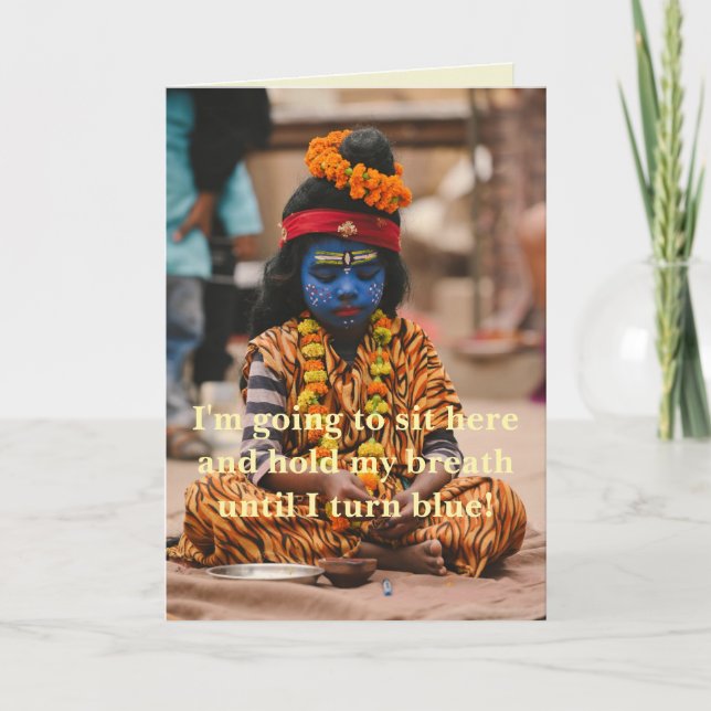 TURNING BLUE - SORRY CARD (Front)