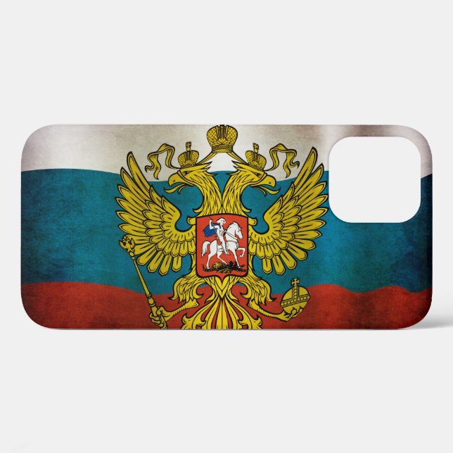 Turning flag from Russia Case-Mate iPhone Case (Back (Horizontal))
