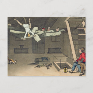 Turning in - and out again, plate from 'The Advent Postcard