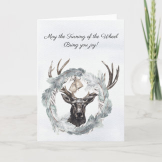 Turning of the Wheel Yule Greeting Card