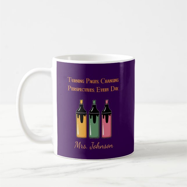 Turning Pages, Changing Perspectives, Every Day Coffee Mug (Left)