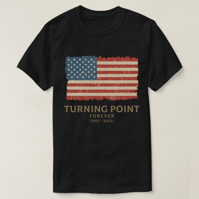 Turning Point Forever Retro Flag Artwork T-Shirt (Design Front)