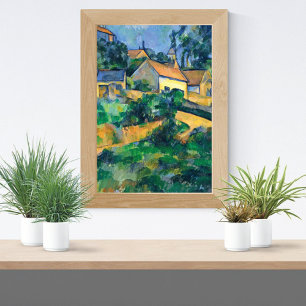 Turning Road at Montgeroult Paul Cezanne Poster