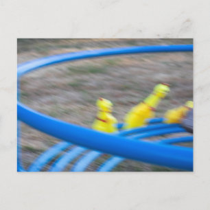 Turning Rubber Chickens Postcard