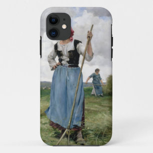Turning the Hay (oil on canvas) iPhone 11 Case