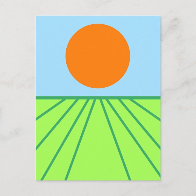 Turning the Hay Postcard (Front)