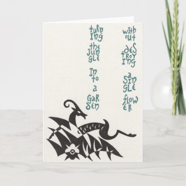 Turning the Jungle Notecard (Front)