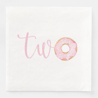Turning Two Doughnut Napkin