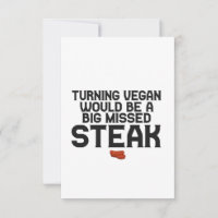 Turning Vegan Would Be a Big Missed Steak Funny