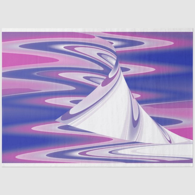 Turning waves tissue paper (Front)