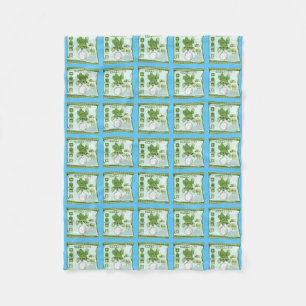 Turnip Seeds Growing Vegetables Fleece Blanket
