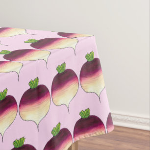 Turnip Swede Veg Vegetable Community Garden Veggie Tablecloth