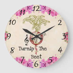 Turnip The Beet Wall Clock
