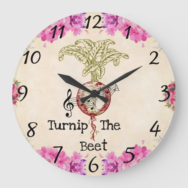 Turnip The Beet Wall Clock (Front)