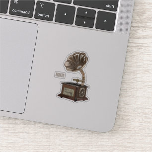 Turntable cartoon illustration