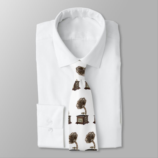 Turntable cartoon illustration  tie (Tied)