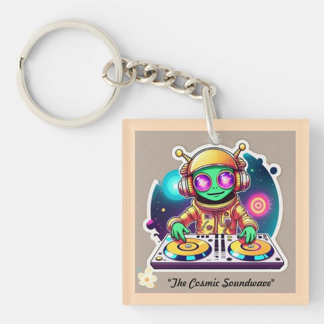 "Turntable Extravaganza" Key Ring (Front)