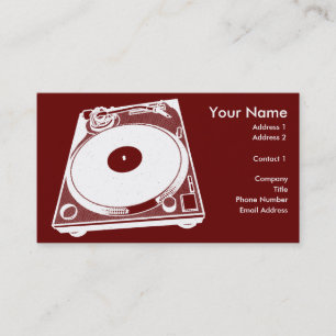 Turntable Graphic Business Card