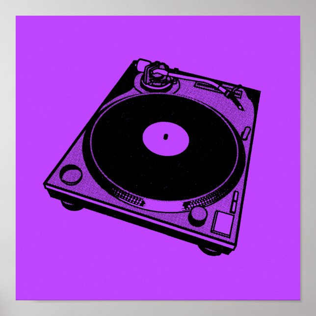 Turntable Graphic Poster  (Front)