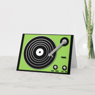 Turntable Greeting Card