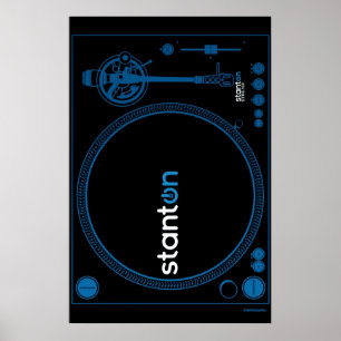 Turntable Poster Stanton - DJ Disc Jockey Vinyl