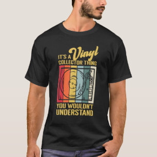 Turntable Record Collection & Audiophile Vinyl T-Shirt
