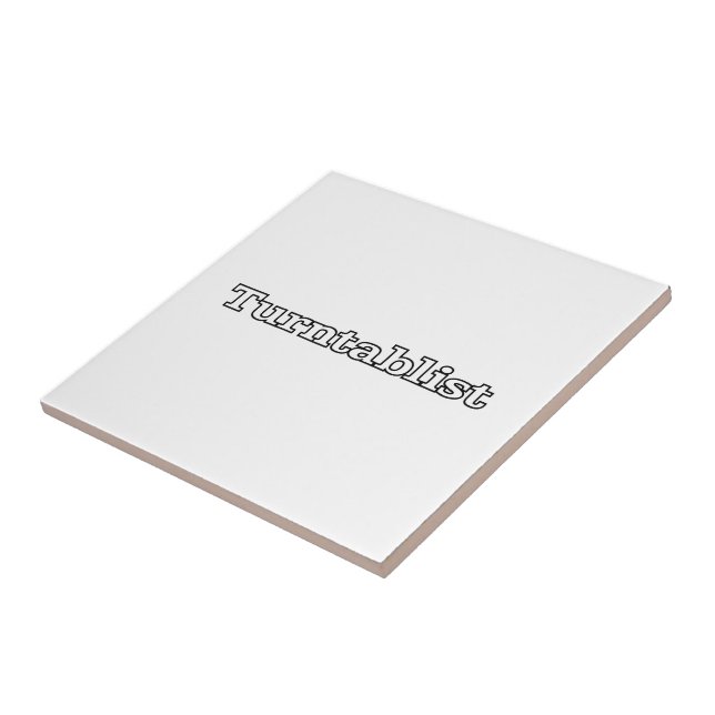 Turntablist Ceramic Tile (Side)