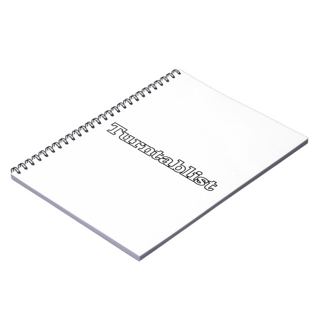 Turntablist Notebook (Left Side)