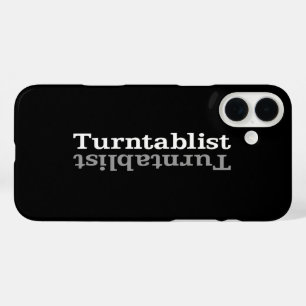 Turntablist ʇsılqɐʇuɹn⊥ iPhone 16 plus case