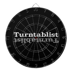 Turntablist ʇsılqɐʇuɹn⊥ dartboard