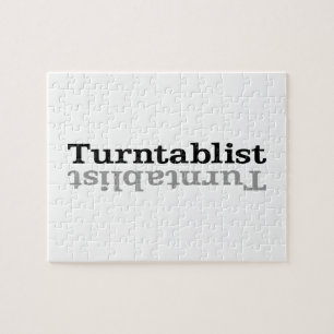 Turntablist ʇsılqɐʇuɹn⊥ jigsaw puzzle