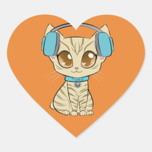 Turq Classic Heart Sticker