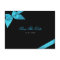 Turqoise Ribbon Wedding Invitation Save the Date