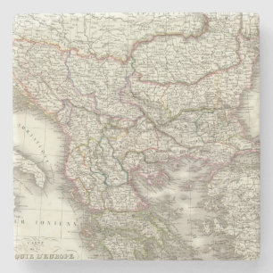 Turquie d'Europe, Grece - Turkey and Greece Stone Coaster