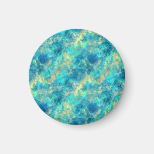 Turquise Crumpled Texture Magnet