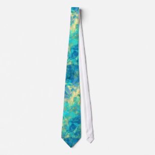 Turquise Crumpled Texture Tie