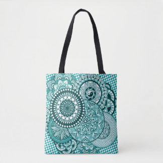 Turquise Mandala Tote