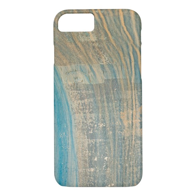 turquoise abstract streaks Case-Mate iPhone case (Back)