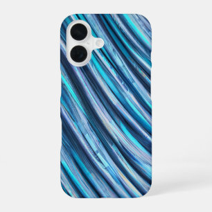 Turquoise Abstract Wave Pattern Phone Case