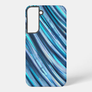 Turquoise Abstract Wave Pattern Phone Case