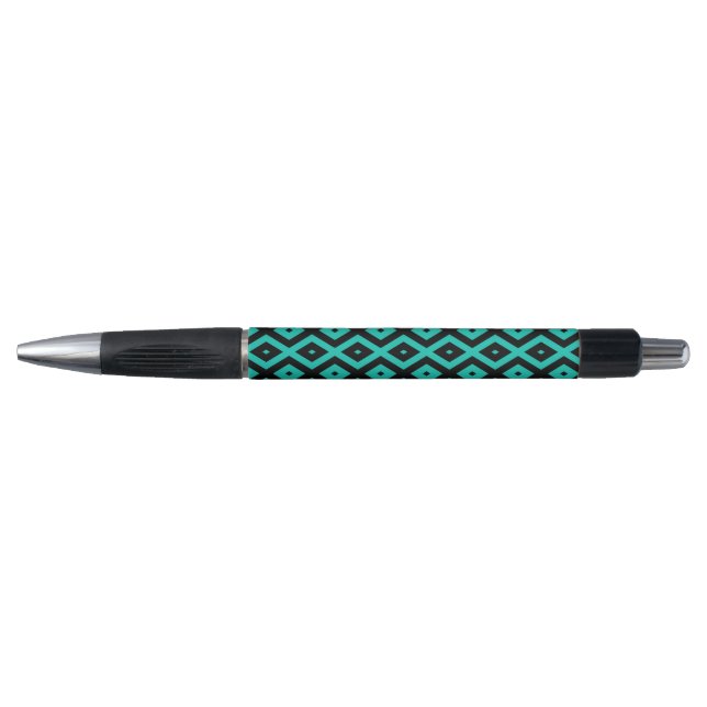 Turquoise and black diamond pattern (Front)