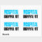 Turquoise and Black Hospital Survival Kit Labels